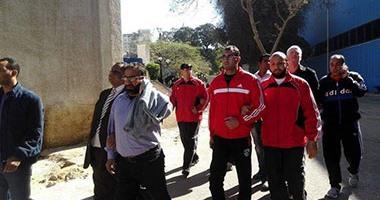بالصور.. الأهلى يستقبل منتخب المكفوفين