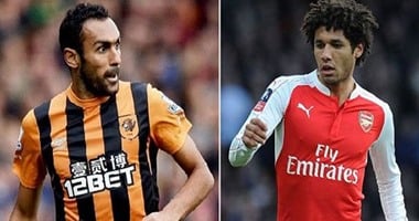 شاهد.. مصافحة الننى والمحمدى قبل انطلاق مباراة أرسنال وهال سيتى