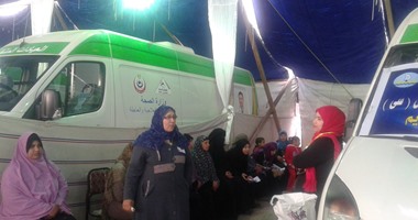 بالصور.. حملة "مكافحة فيروس سى" تواصل عملها لليوم الثانى بكفر الشيخ