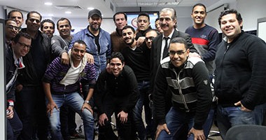 بالصور.. الفنان ماجد المصرى يزور مقر اليوم السابع
