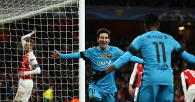 بالفيديو.. برشلونة يسرق فوزا غاليا من أرسنال بثنائية ميسي فى دورى الأبطال