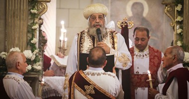 صلاة قداس صوم يونان بكنيسة الإسكندرية برئاسة البابا تواضروس الثانى
