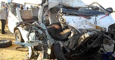 إصابة رئيسى نيابة فى حادث تصادم على الطريق الصحراوى بالمنيا