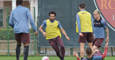 بالصور.. محمد صلاح يستعد لمواصلة التألق بتدريبات قوية مع روما