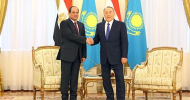 مجلة كازاخية تكشف أسرار زيارة الرئيس لـ"الأستانا".. السيسى ناقش مع نزار باييف إمداد مصر بالوقود واليورانيوم للمحطات النووية فى الضبعة.. وزيادة تدفق السياح ونقل الخبرات فى بناء العاصمة الإدارية الجديدة