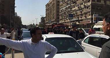 فرض كردون أمنى أمام مجلس الدولة لمنع سائقى التاكسى المتظاهرين من قطع الطريق
