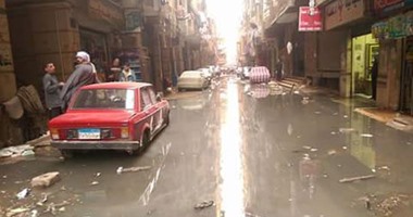 بالصور.. منازل شارعى الملكة والشعرواى بفصيل تغرق فى مياه الصرف الصحى