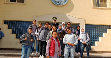 بالصور.. "مرور السويس" يستقبل طلاب المدارس لتعريفهم بقواعد المرور