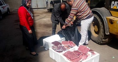  ضبط ثلاجة بها لحوم فاسدة برمسيس خلال حملة لإزالة الإشغالات من الميدان 