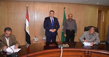 بالصور.. توقيع بروتوكول تعاون لتطوير ميدان السواقى ومدخل محافظة الفيوم