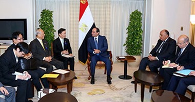 تفاصيل لقاء السيسى ومحافظ طوكيو..تبادل الخبرات والتكنولوجيا مع القاهرة لحل مشكلة الازدحام المرورى ومعالجة النفايات ومياه الصرف.. و"ماسوزوى" يصطحب وفدا من الشركات اليابانية ذات الخبرة فى زيارته لمصر