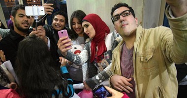 استقبال حافل لنجمة "ستار أكاديمى" هايدى موسى بمسقط رأسها المنصورة