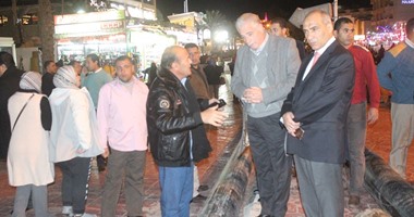بالصور.. محافظ جنوب سيناء يتفقد خليج نعمة ويرحب بوفود المحافظة