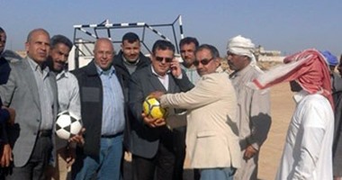أدوات رياضية وملاعب للأهالى المنقولين من الشيخ زويد ورفح بشمال سيناء