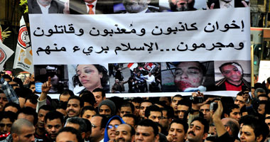 التحام مسيرات العباسية وحدائق القبة والألتراس فى "عبد المنعم رياض"