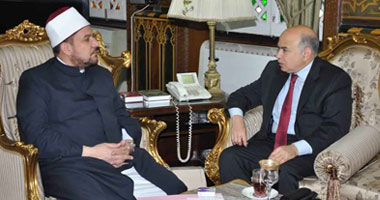 وزير الأوقاف يلتقى مندوب مصر الدائم لدى الأمم المتحدة الجديد بجنيف
