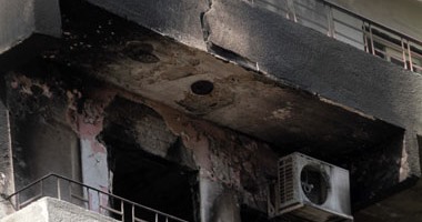 اندلاع النيران داخل عقار بالإسكندرية بسبب ماس كهربائى
