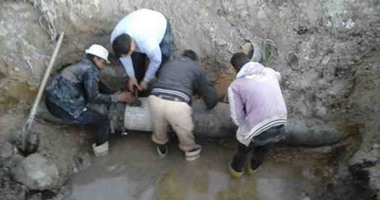 تركيب خط مياه شرب جديد بحى العجمى غرب الإسكندرية