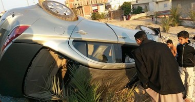 مصرع ضابط شرطة فى انقلاب سيارة بأسيوط