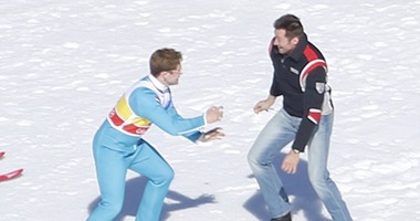 بالصور..هيو جاكمان يبدأ تصوير المشاهد الأولى من فيلم"Eddie The Eagle"