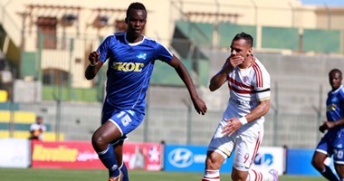 أحمد توفيق يحرز الهدف الثانى للزمالك فى بطل رواندا