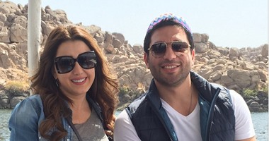 بالصور.. كندا علوش وحسن الرداد فى أسوان أثناء تصوير "الضيف ضيفك"