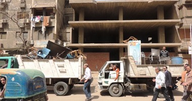 رفع وإزالة 125 طن مخلفات و66 حالة إشغال طريق بشوارع وميادين ببا ببنى سويف