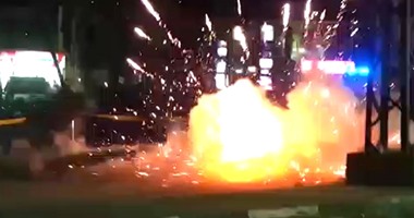 إصابة مواطن فى انفجار عبوتين  بدائيتى الصنع بمدينة سنورس بالفيوم
