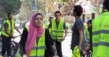 بالصور.. ماراثون للدراجات لفريق "Enactus" بجامعة حلوان