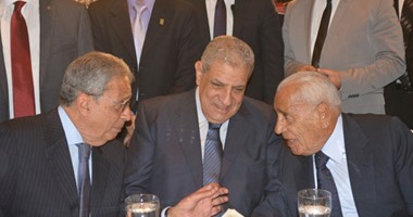محلب وهيكل وأبو هشيمة فى الاحتفال بانعقاد المؤتمر الاقتصادى
