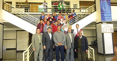 بالصور.. وفد من اتحاد طلاب المدارس يزور جامعة كفر الشيخ