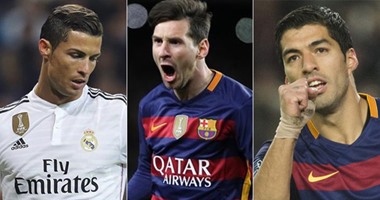 8 اختلافات بين ميسي ورونالدو وسواريز فى صراع هداف الليجا