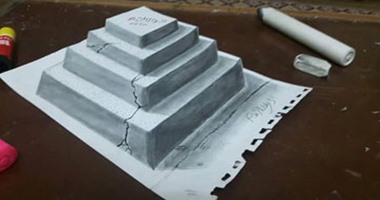 قارئ يشارك "صحافة المواطن" بصور تبرز موهبته فى الرسم الـ3D بالقلم الرصاص