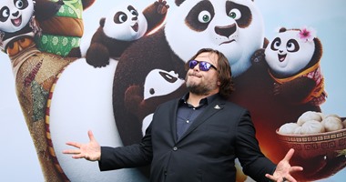 بالصور..جاك بلاك وكيلى أوزبورن بالعرض الخاص لـ "Kung Fu Panda 3"فى سيدنى