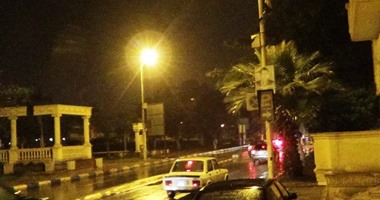 أمطار غزيرة وبرق فى الإسماعيلية وعدم تأثر حركة الملاحة فى القناة