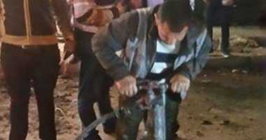 إصلاح العطل فى خط مياه العريش القنطرة