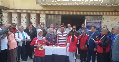بالصور..ماراثون رياضى احتفالا باليوم العالمى للمرأة بالمحلة