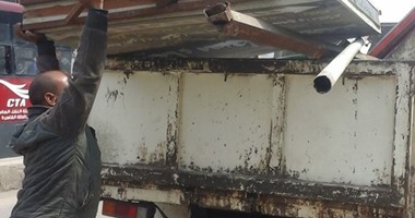 تحرير 136 محضر إشغال خلال حملة بالمنيا