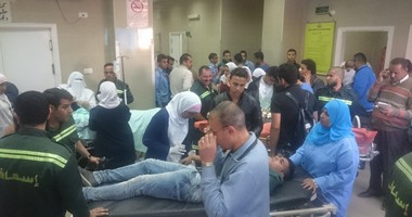 ارتفاع حصيلة حادث تصادم أتوبيسات عيون موسى إلى 18 مصابا