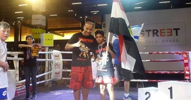 بالصور.. "اليوم السابع" ينفرد بأول حوار مع مدرب الطفل صاحب ذهبية "المواى تاى" بعد فوزه على إسرائيل ورفع علم مصر.. "عبد الله" باكيا: حصلنا على 6 ميداليات.. وبنام على الأرض ومفيش مسئول مصرى عبّرنا