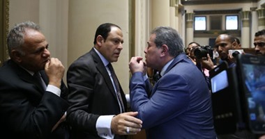 بالصور.. كلاكيت عاشر مرة.. عكاشة يتذلل للنواب: "أبوس إيديكم عاوز أدخل أعتذر"
