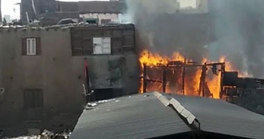 حريق بمنزل فى شارع الغورى بالسويس 