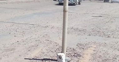 بالصور.. عيوب هندسية بكوبرى "صندفا – البهنسا" الجديد تهدده بالانهيار