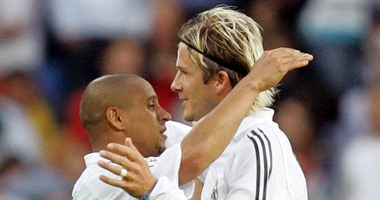 بيكهام يتعاقد مع روبرتو كارلوس لتدريب ناديه الأمريكى