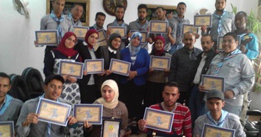 "تمريض القناة" تكرم الفائزين فى مسابقات جوالة الجامعة