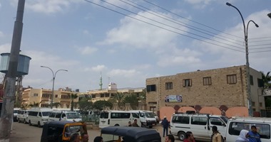 تجمهر سائقى موقف المطرية دقهلية اعتراضا على تحرير مخالفات لهم