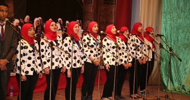 كورال جامعة طنطا يبدع فى الملتقى الفنى الرابع عشر للجامعات المصرية والعربية
