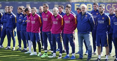 بالصور.. دقيقة حداد فى تدريبات برشلونة على يوهان كرويف