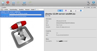 Transmission لتحميل ملفات التورنت يصل إلى ويندوز بعد إتاحته على ماك