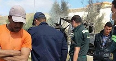 إصابة شخص فى حادث تصادم 3 سيارات بمحور الأوتوستراد